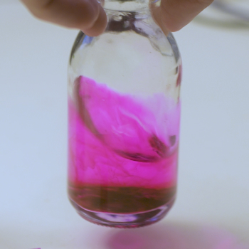 Adjusting the volume if undissolved particles are visible