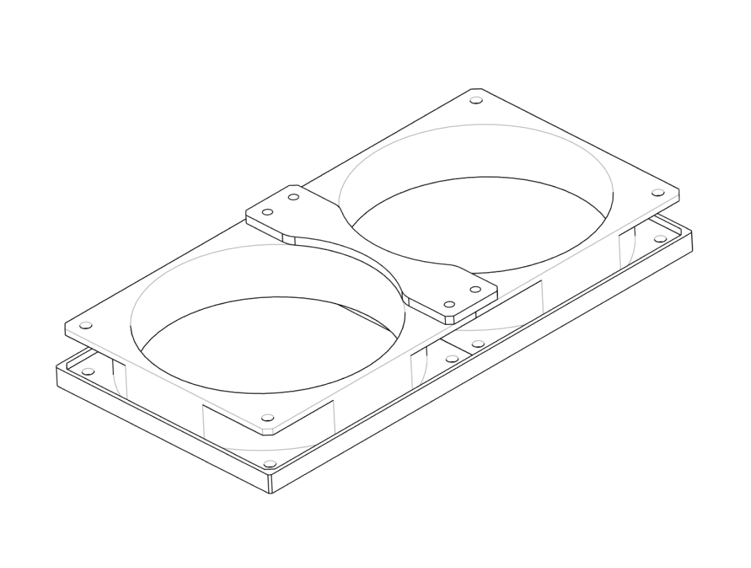 Adding outer brackets and connector bracket