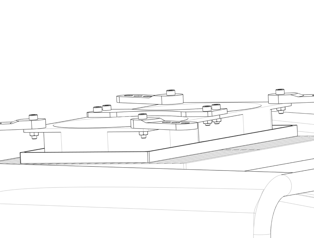 Fan and filter fully mounted – outside view