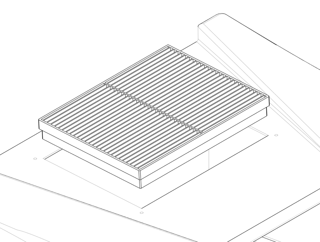 Positioning the HEPA filter over the top cutout