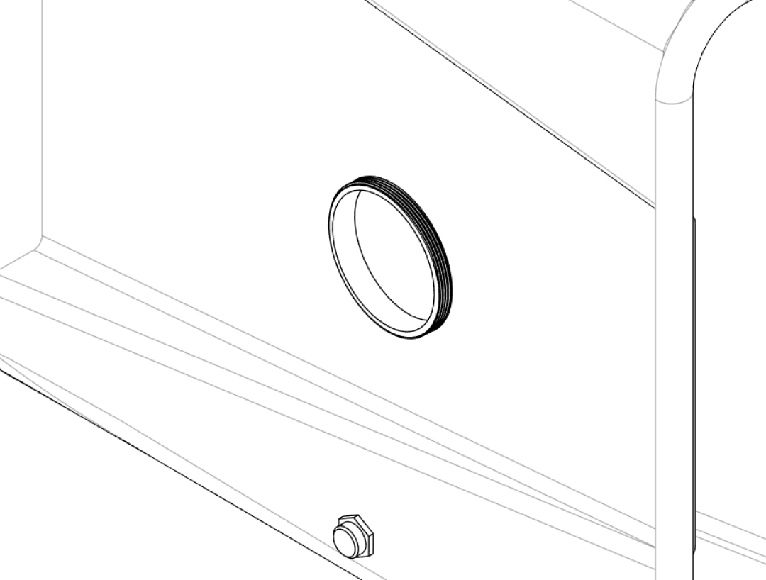 Large service insert – outer closed cover