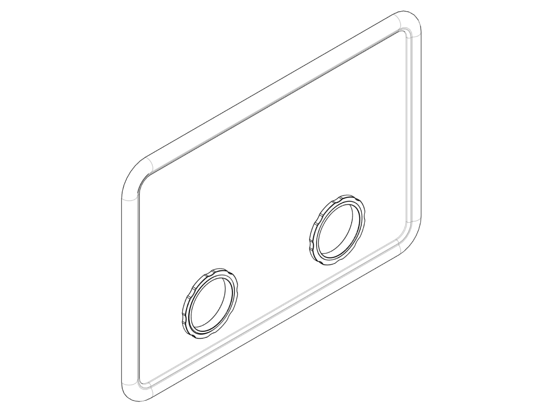 Glove ports and gloves mounted in the lid